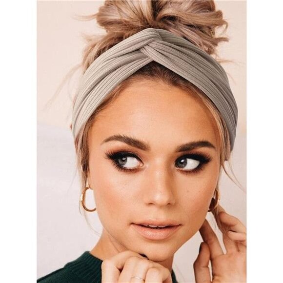 12 PCS Headbands for Women Knotted Cross Twist Wide Turban Hair Band Elastic main image 3